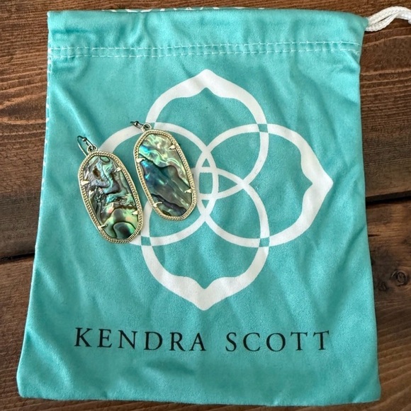 Kendra Scott Jewelry - Kendra Scott | Elle Gold Drop Earrings with Abalone Shell Inlay